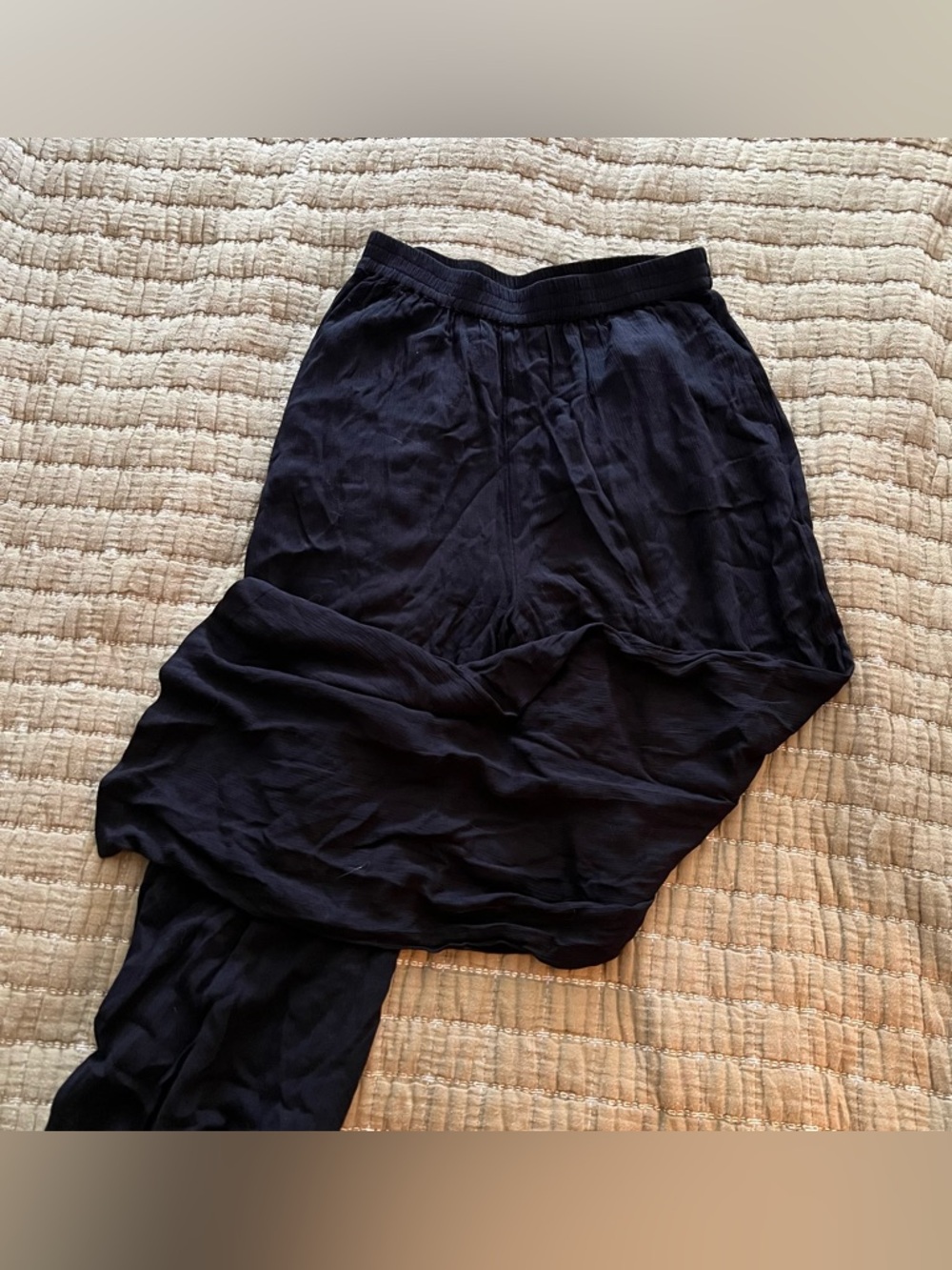 Volcom Black Elastic Waist Pull-On Pants